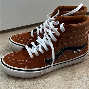 Vans Men's High-Top Sneakers - Brown and Black